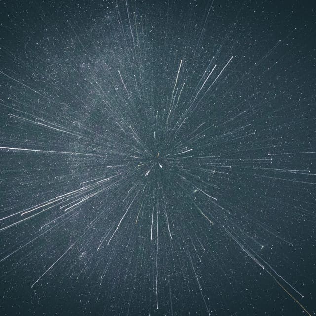 Particles exploding