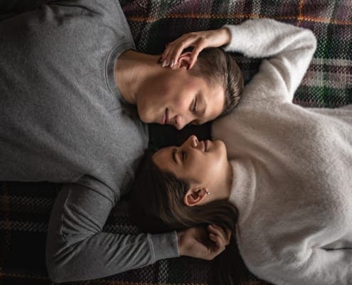 Couple on blanket